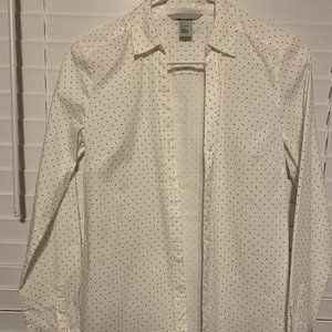 H&M Button Front Shirt Polka Dot